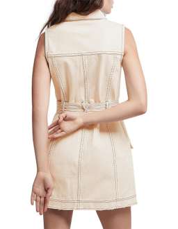 Aje - Silvatica Denim Mini Dress - Size 10 for rent on The Volte - image 4