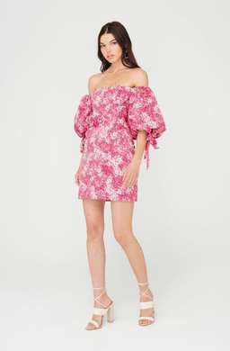 Sheike Ditsy Mini Dress Pink Floral Size 10 for rent on The Volte - image 1