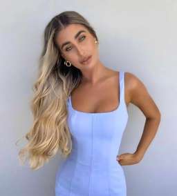 Kookai Oyster Bustier Mini Dress Blue Size 6 for rent on The Volte - image 1