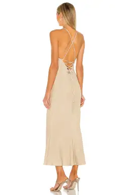 Misha Greta Dress Gold Size 6 for rent on The Volte - image 2