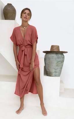 Melody Max dress deep rose for rent on The Volte - image 2