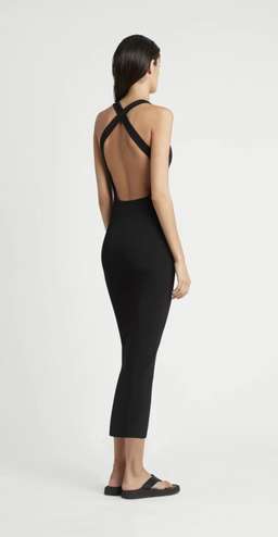 Sir The Label Marcelle Midi Dress Black Size 2 | AU 10 for rent on The Volte - image 2
