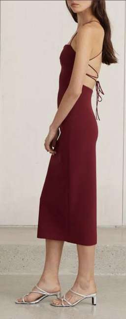 Bec and bridge Lee lace midi burgendy for rent on The Volte - image 2