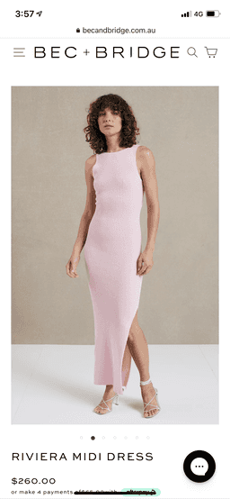 Bec & Bridge Rivera Midi Dress in Candy Size 8 for rent on The Volte - image 2