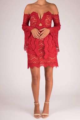 Thurley Love Lost Dress Red Size 8