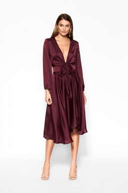 Sheike Fanciful dress - Merlot for rent on The Volte - image 1