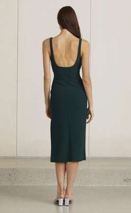 Bec and Bridge Valentine Midi Dress Forest Size 8