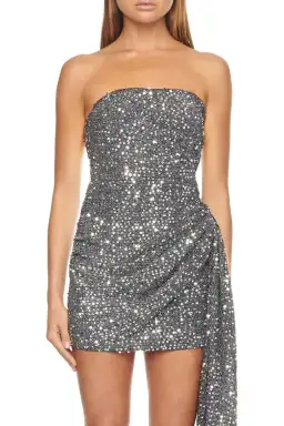 Eliya the Label Rozalia Dress Silver Size 10 for rent on The Volte - image 4