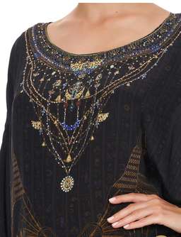 Camilla King Cobra scoop back dress black size 16 for rent on The Volte - image 5