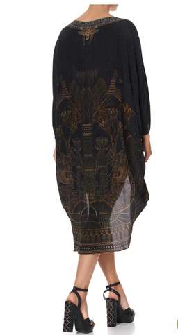 Camilla King Cobra scoop back dress black size 16 for rent on The Volte - image 7