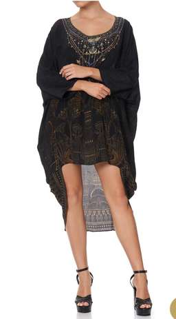 Camilla King Cobra scoop back dress black size 16 for rent on The Volte - image 3