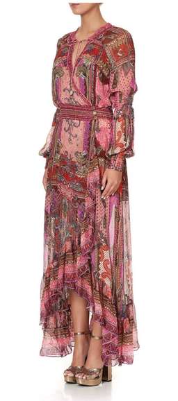 Camilla 'Lotus Lover' wrap dress XL