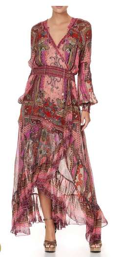 Camilla 'Lotus Lover' wrap dress XL