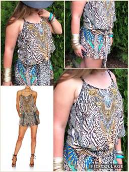 Camilla 'Warrior Wanderlust' playsuit size 2