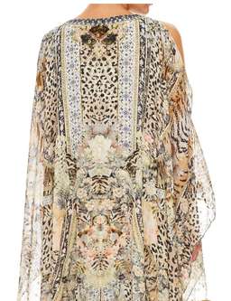 Camilla Moto Maiko Long Sheer Overlay Dress Print One Size