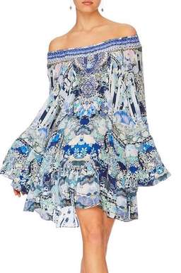 Camilla 'Cloud Dancer' A Line Frill Dress Size M
