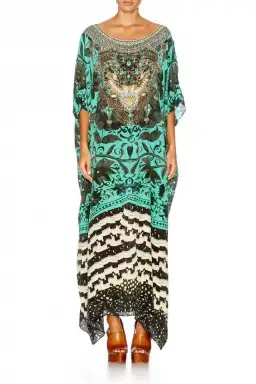 Camilla Sacromonte Round Neck Kaftan Print