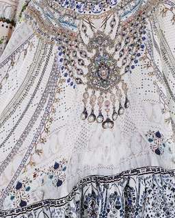 Camilla 'Breakfast with Sylvia' A line frill dress Size M