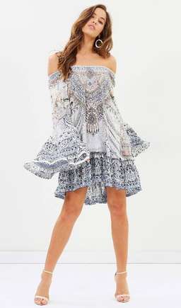 Camilla 'Breakfast with Sylvia' A line frill dress Size M