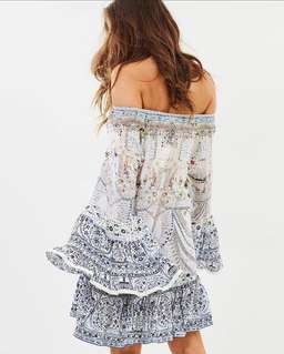 Camilla 'Breakfast with Sylvia' A line frill dress Size M