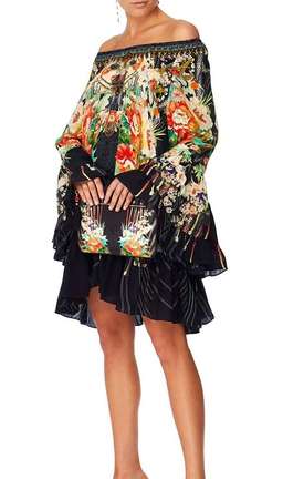 Camilla 'Queen of Kings' A-line frill dress Size L