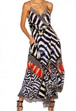 Camilla Louwalan Tales Strappy Wrap Dress Print Size 12 for rent on The Volte - image 5
