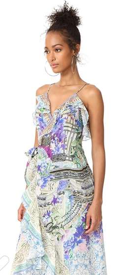 Camilla ‘Dear Diary’ Hi Lo wrap dress size M 