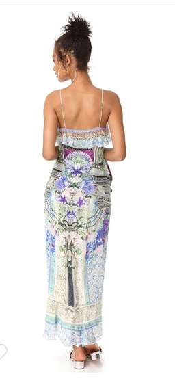 Camilla Dear Diary Dress with Frill and Long Back Size M