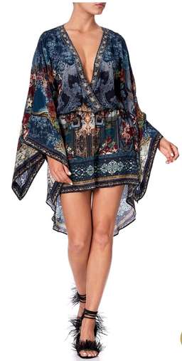 Camilla Hotel Boheme V neck Kimono Dress size 14