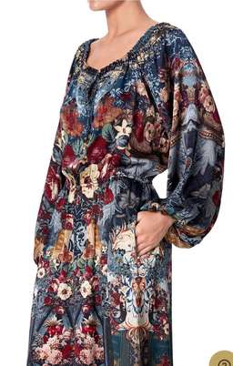 Camilla Hotel Boheme Jumpsuit with Blouson Sleeve Print Size L for rent on The Volte - image 3