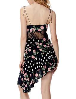 For Love and Lemons Butterscotch Tank Midi Dress Noir Roses Size 10 for rent on The Volte - image 3