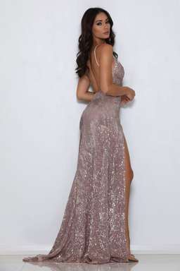 Abyss By Abby Encore Sequin Gown in Size S