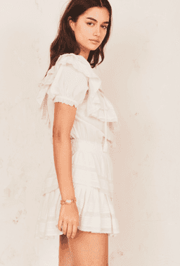 Love Shack Fancy Liv Dress White Size AU 6 for rent on The Volte - image 3