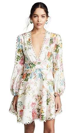 Zimmermann Heathers Flounce Short Dress Print Size 8 for rent on The Volte - image 1