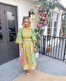 Zimmermann Estelle Buttoned Midi Dress Print Size 12