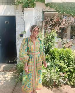 Zimmermann Estelle Buttoned Midi Dress Print Size 12