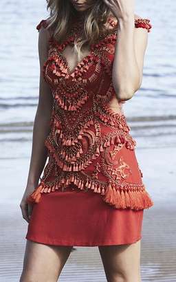 Thurley Cloud Nine Illusion Dress Red Size 10 for rent on The Volte - image 1