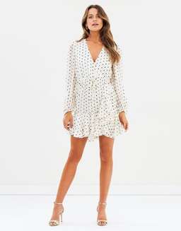 Shona Joy Karina Puff Sleeve Dress Print Size 8 for rent on The Volte - image 1