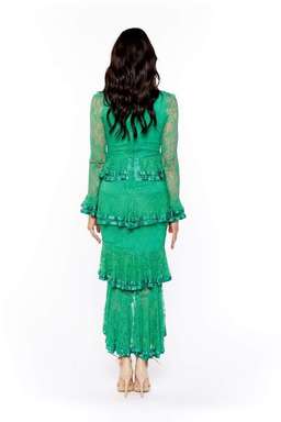 Nicola Finetti Maia Dress Green Size 8 for rent on The Volte - image 3