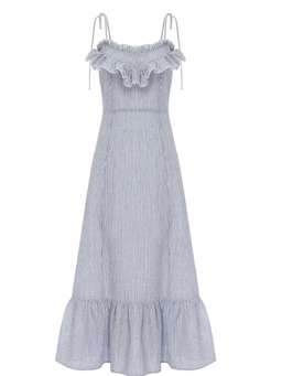 Alice McCall French Press Midi Dress Blue Size L (12/14) for rent on The Volte - image 5