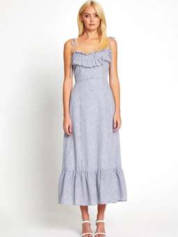 Alice McCall French Press Midi Dress Blue Size L (12/14) for rent on The Volte - image 1