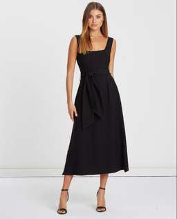 Willa The Label Charles Square Neck Dress Black Size 10 for rent on The Volte - image 1