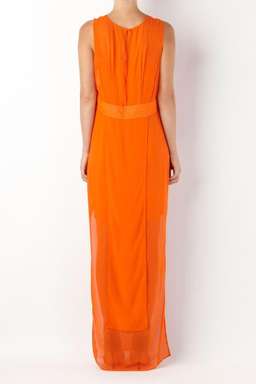 Sass and Bide Sheers Orange Silk Dress Size 10