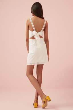 Finders Keepers Sundays Mini Dress White Size 8 for rent on The Volte - image 3