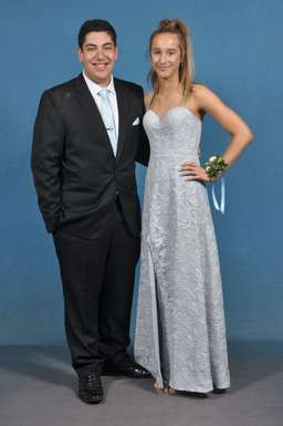 Elle Zeitoune Page Gown Sky Blue Size 8