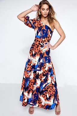 Mossmann Untamed Maxi Dress Print Size 8