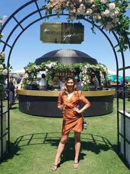 Mossman Tea Leaves Mini Dress Orange Size 8