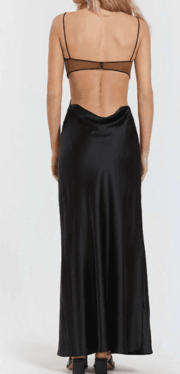 Bec & Bridge Agatha Cut Out Midi Dress Black Size 10