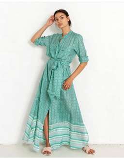 Flannel Heather Maxi Shirt Dress Print Size 8 for rent on The Volte - image 1