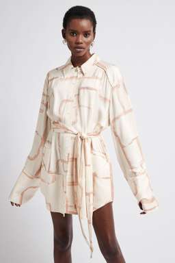 Aje L'Espirit Shirt Dress / Abstract Geo / 6 for rent on The Volte - image 1